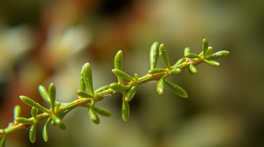 A kakukkfű 8 antibakteriális és antivirális jótékony hatása 1 Friss kakukkfű ága, zöld levelekkel.