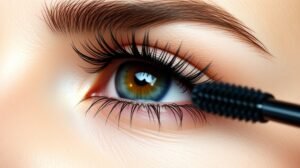 womensway 127 Szempillaspirál felvitel közeli képe, dús, hosszú pillákért.