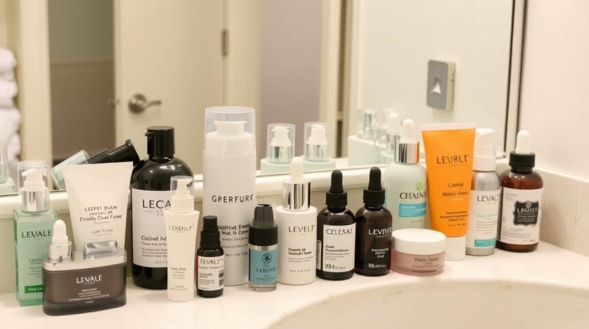 A legjobb arclemosók bőrtípusok szerint - ajánlások 1 Arclemosók és bőrápoló termékek a fürdőszobában.