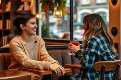 Két nő baráti beszélgetés egy kávézóban, érzelmi kapcsolat az extrákra