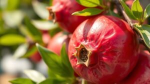 womensway 139 Friss gránátalmák levelek között.