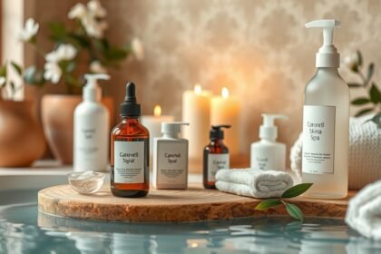 A bőrápolás természetes összetevői az érzékeny bőr megnyugtatására.