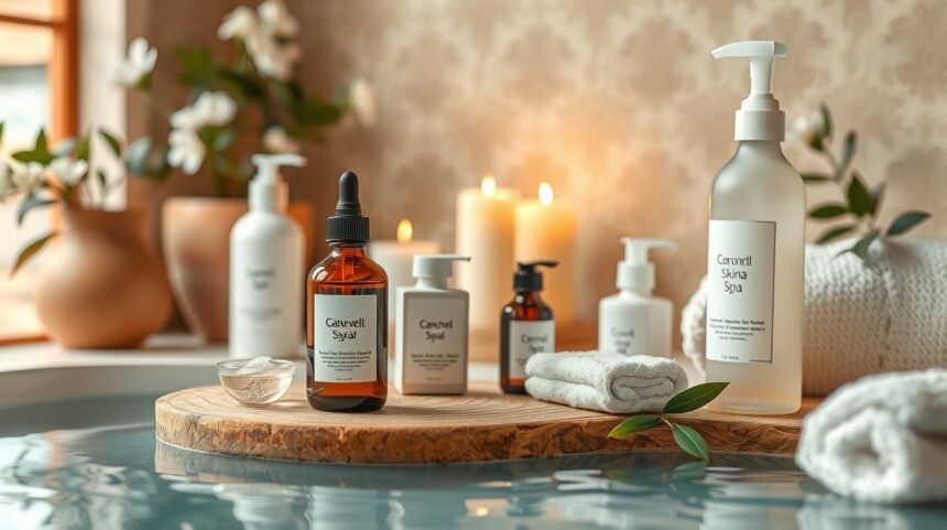 A bőrápolás természetes összetevői az érzékeny bőr megnyugtatására.