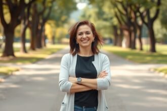 Önálló nő, aki a saját erejében bízik és magabiztosan mosolyog.