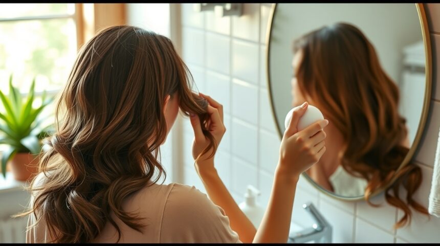 Próbáld ki ezt a 7 trükköt a dúsabb hajért! 1 Nő hajápolási trükkök alkalmazása tükör előtt