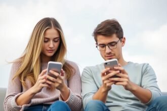 Két fiatal telefonozik, távkapcsolat kihívásai