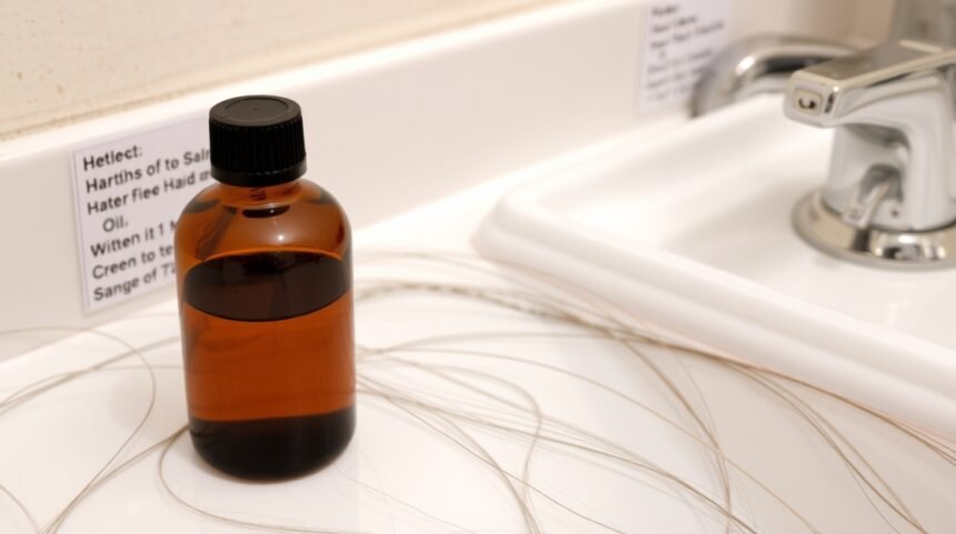 Hajápoló olaj üveg vájkáló vékony hajra