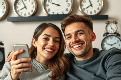 Fiatal pár távolsági kapcsolatot ápol, a kommunikáció fontossága.