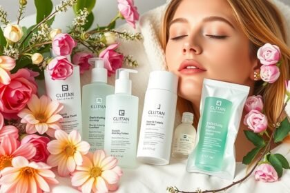 Frissítő bőrápolási termékek virágokkal, arcápolás tavasszal.