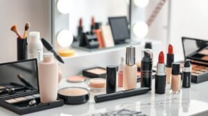 Sminktermékek és sminkes eszközök professzionális sminkhez