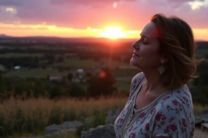 Édesanya a naplementében, gondolkodva a bűntudatról és maximalizmusról.