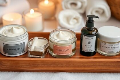 Különböző illatmentes és illatosított krémek szépségápoláshoz