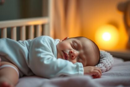 Kisgyermek alszik békésen az ágyában