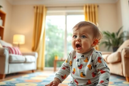 Baba dackorszak jelei, síró kisgyermek a lakásban