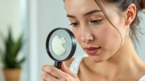 Mélyreható bőrápoló összetevők vizsgálata nagyító alatt