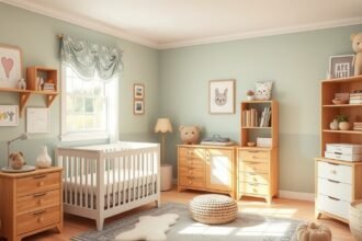 Kényelmes és praktikus babaszoba ergonomikus bútorokkal