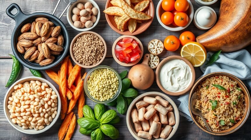 Egészséges ételek válogatása eliminációs diétához allergiák azonosítására