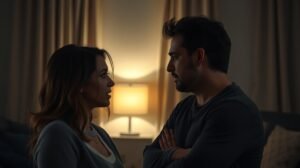 Párkapcsolati konfliktus, amikor a partnerek egymással szemben állnak.