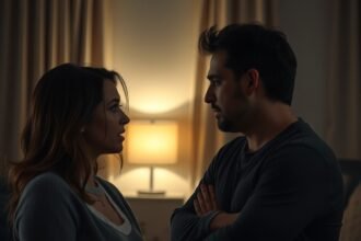 Párkapcsolati konfliktus, amikor a partnerek egymással szemben állnak.