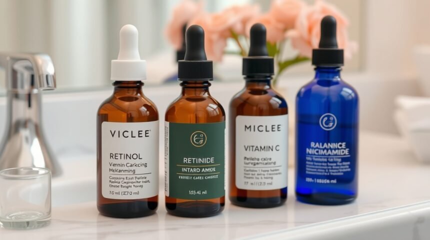 Bőrápolási termékek: Retinol, C-vitamin és Niacinamid