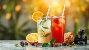 Frissítő immunerősítő italok citrusfélékkel és bogyós gyümölcsökkel