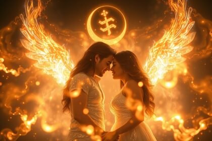 Pár energikus kapcsolata, aura és misztikum ábrázolása