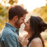 Pár intim pillanata egy gyönyörű naplementében.