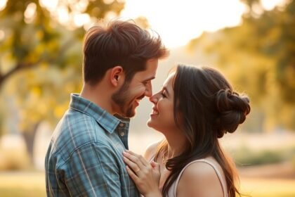 Pár intim pillanata egy gyönyörű naplementében.