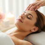 Arcmasszázs relaxáció közben kényelmes környezetben