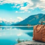 Utazás szakítás után: környezetbarát bőrönd egy gyönyörű tájon