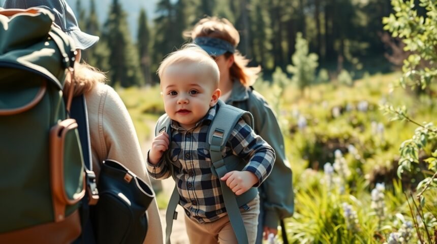Baba túrázási élmény szülői kísérettel a természetben