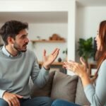 Párkapcsolati vita kommunikációs hibákról, mint kritika és védekezés.