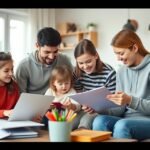 Család együttműködése szülői feladatok megosztása közben