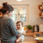 Gyakorlati háztartási tippek kisbabás anyukáknak: időbeosztás, gyors főzés, takarítás egyszerűsítése, ruhakezelés, pelenkázási trükkök és stresszkezelés a nyugodtabb mindennapokért.