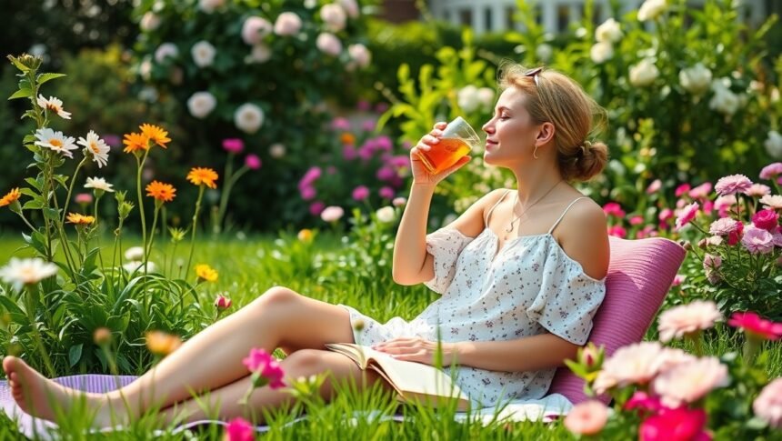 Nyár eleji életmód tippek nőknek: friss reggeli rutin, könnyed tápanyagban gazdag ételek, szabadtéri mozgás, pihentető esték és digitális detox — gyors feltöltődés testnek és léleknek