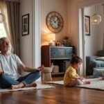 Családi idő és önfejlesztés: meditáló felnőtt és gyerekek