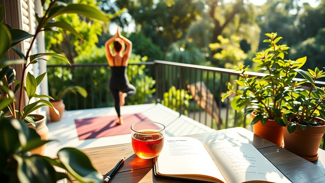 Női egészséges életmódbeli tippek, meditáció és pihenés.
